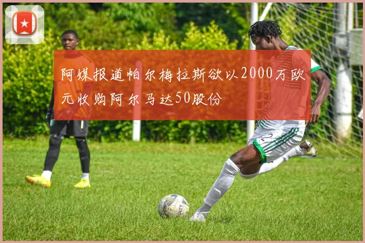 阿媒报道帕尔梅拉斯欲以2000万欧元收购阿尔马达50股份